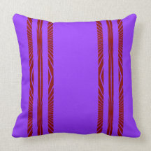 Purple Striped throw pillow