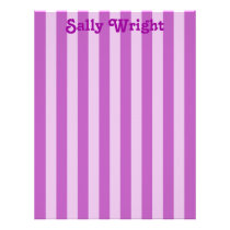 Purple Stripes Letterhead letterhead