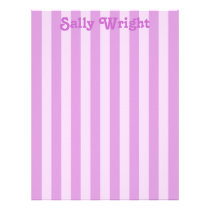 Purple Stripes Letterhead letterhead