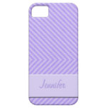 Purple Stripes Pattern iPhone 5 Case