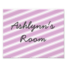 Purple Stripes Photo Print Pattern Wall Art Room