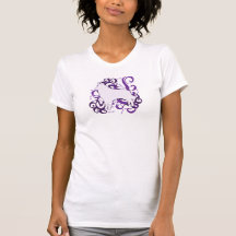 Purple Swirl Belgian Tervuren Tshirts