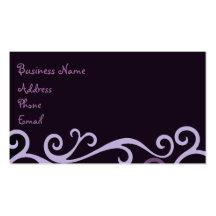 Purple Swirl Business Card