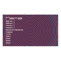 Purple Swirl Eye Tease Business Card Template