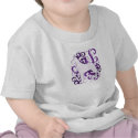 Purple Swirl Great Dane t-shirts