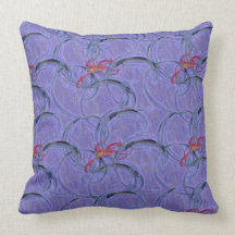 purple swirl pillows