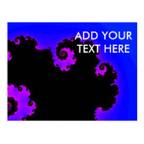 Purple Swirl - Postcard postcards