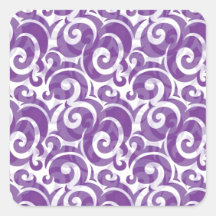 Purple Swirls Stickers