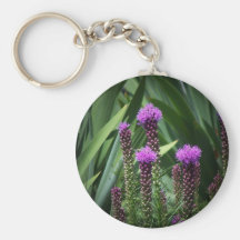 purple tasseld flower keychain