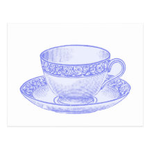 Purple Teacup Post Card