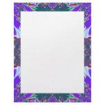 purple teal personalized letterhead