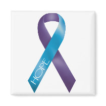 Purple/Teal Ribbon