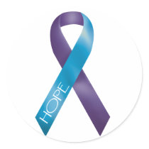 Purple/Teal Ribbon