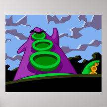 Purple Tentacle Print