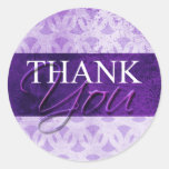 Purple Thank You Envelope Label Seal Stickers stickers