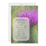 Purple Thistle Art Floral Bridal Shower Invite