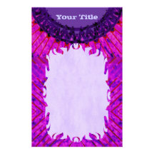 Purple TieDye Stationery