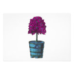 Purple tree in blue bucket image custom announcements