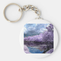 purple tree keychain