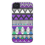 Purple Tribal 2 Pattern iPhone 4/4S Case-Mate Case iPhone 4 Case