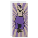 Purple Tribal Belly Dance Bookmarks Rack Card