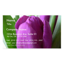 Purple Tulip Business Card