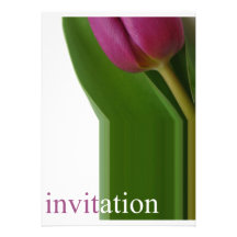 purple tulip card invitations
