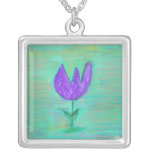 Purple Tulip Pendant