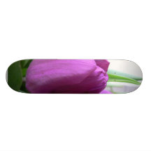 Purple Tulip Skate Board Deck