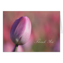 Purple Tulip Thank You Notecard