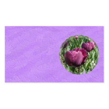 Purple Tulips Business Card