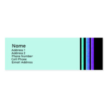 purple turqoise stripes business cards