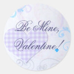 Purple Valentine Stickers