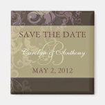 Purple Victoria SAVE THE DATE Magnet