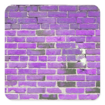 Purple Vintage Brick Wall Texture Stickers
