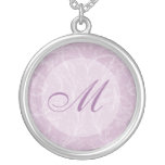 Purple Vintage Monogram Necklace