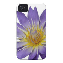 Purple Water Lily (with white background) Case Iphone 4 Case-mate Cases