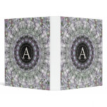 Purple Wave Star Monogram A Binder