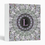 Purple Wave Star Monogram L Binders