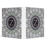 Purple Wave Star Monogram Z Binders