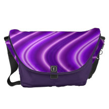 purple waves abstract courier bag