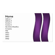 Purple Waves Business Card Template