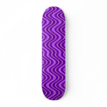 purple waves skate deck