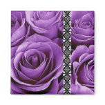 Purple Wedding Rose Bouquet with Lace magnets