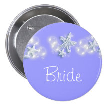 Purple white beach bride bridal pins