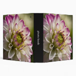 Purple & White Dahlia Photo Book Binder