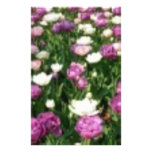 Purple/White Flowers Stationery Paper