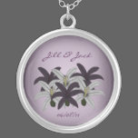 Purple & White Lillies (Commemorative) necklaces