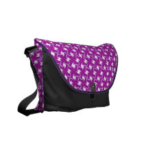 Purple & White Pinwheel Bag messenger bags