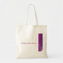 Purple & White Wedding Bag Mother of the groom